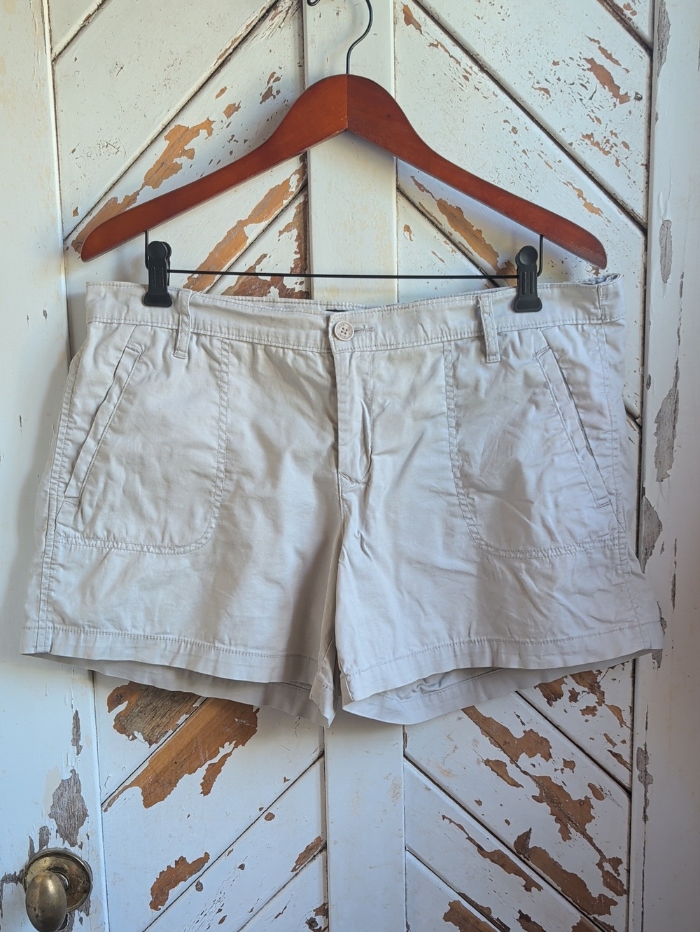 Calvin Klein Jeans Light Beige Women's Bermuda Shorts
